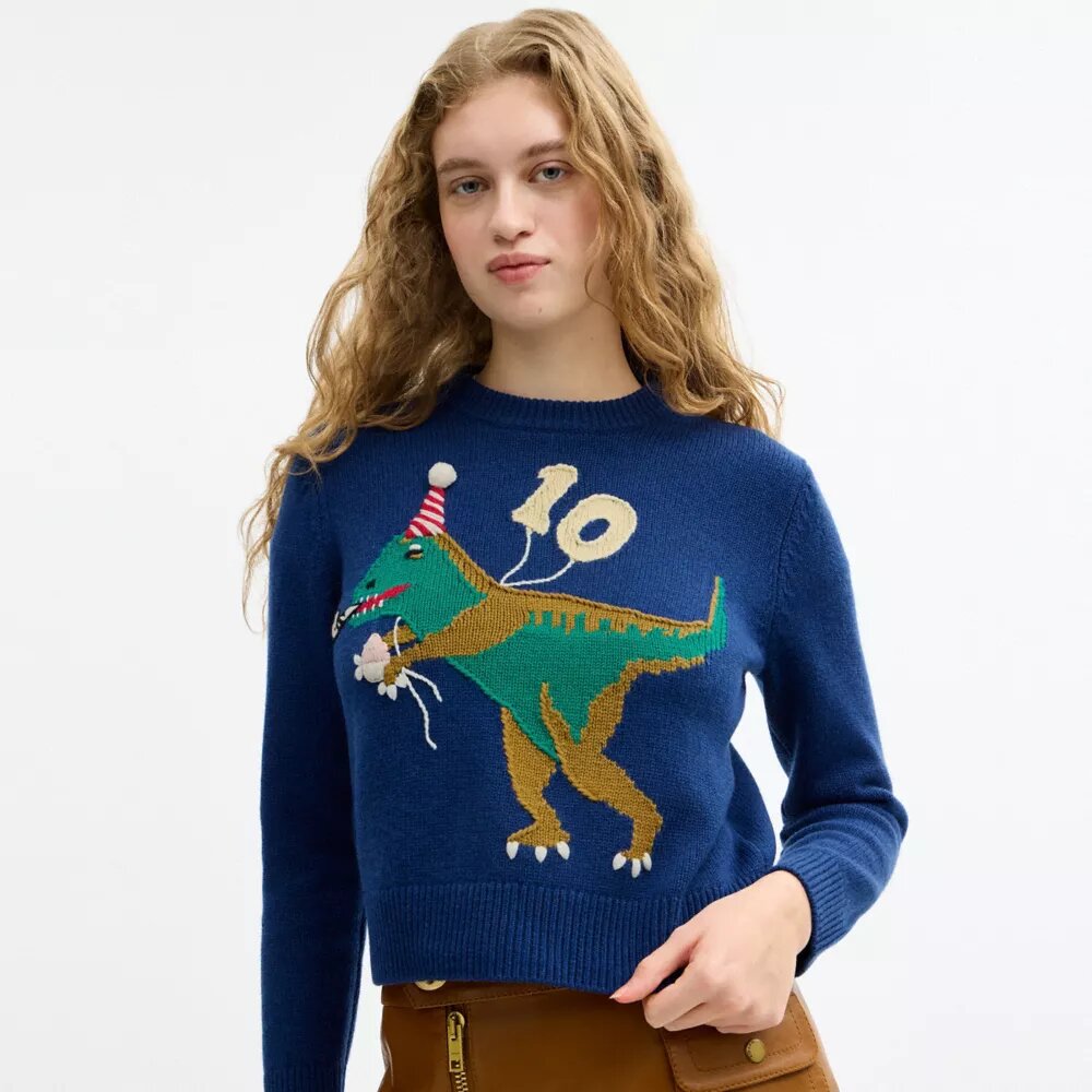 Bluza crewneck z okrągłym dekoltem z okazji 10. urodzin Rexy'ego