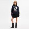 Bluza z kapturem o luźnym kroju z motywem kolażu dinozaurów, wykonana z bawełny organicznej