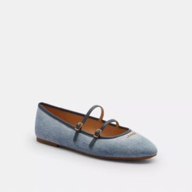 Buty Mary Jane z podwójną klamrą w kolorze „Loved Denim”