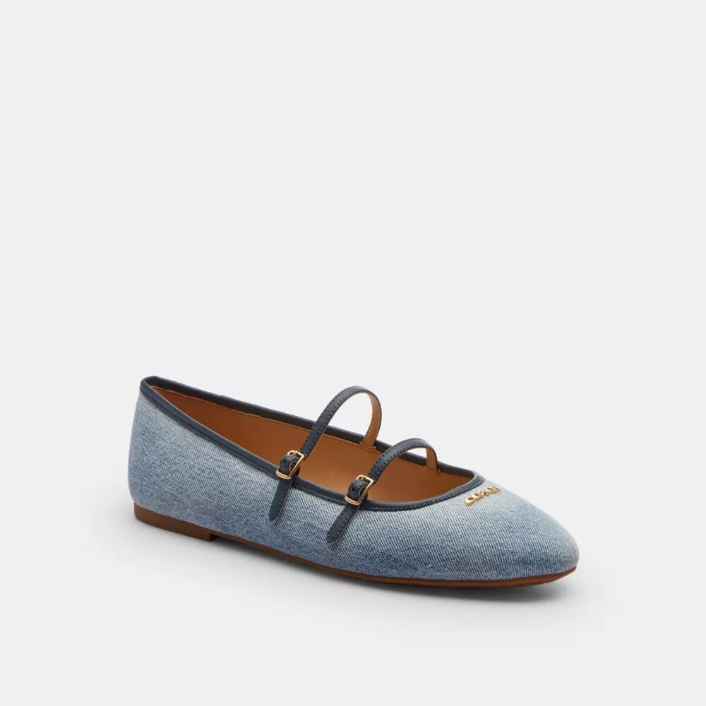 Buty Mary Jane z podwójną klamrą w kolorze „Loved Denim”