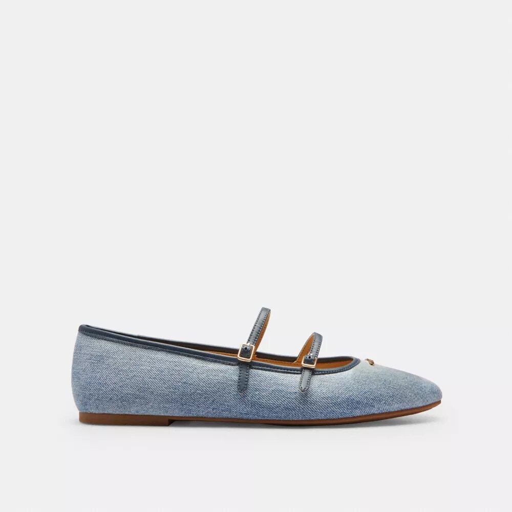 Buty Mary Jane z podwójną klamrą w kolorze „Loved Denim”