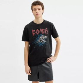 Charakterystyczny T-shirt Skeleton Rexy