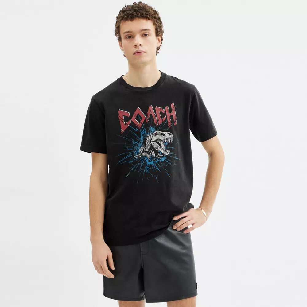 Charakterystyczny T-shirt Skeleton Rexy