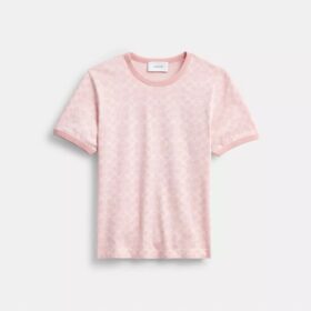 Charakterystyczny T-shirt z ściągaczem z bawełny organicznej