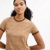 Charakterystyczny T-shirt z ściągaczem z bawełny organicznej