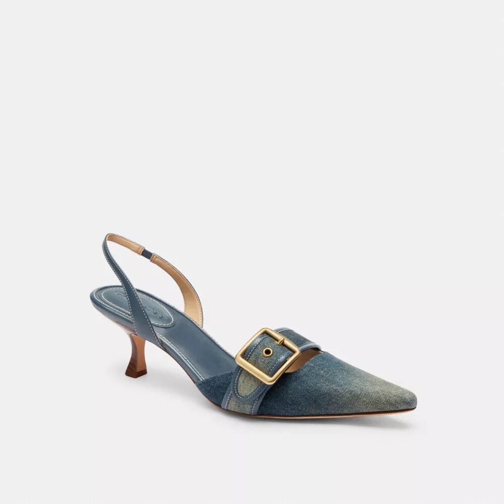 Czółenka bez pięty Margot w stylu „Loved Denim”