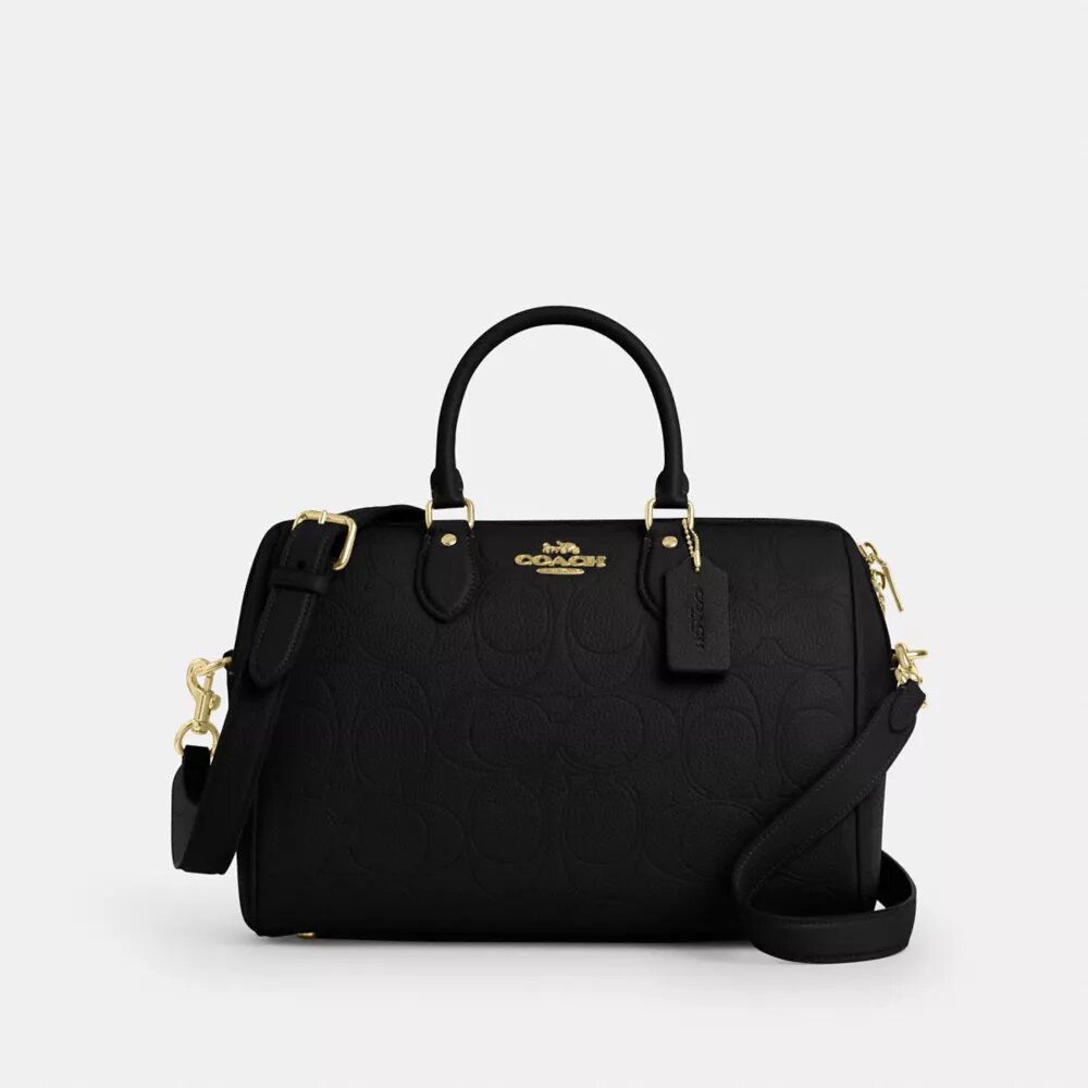 Duża torba typu satchel Rowan z charakterystycznej skóry
