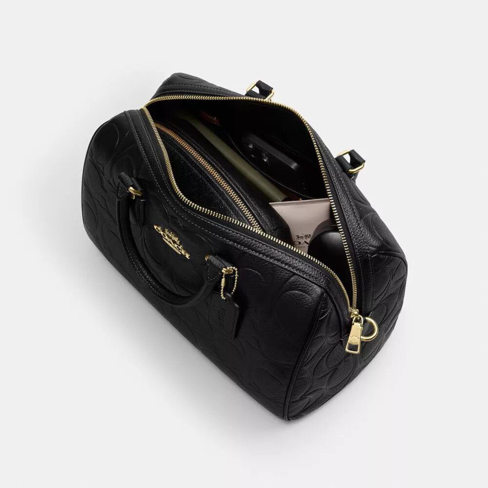 Duża torba typu satchel Rowan z charakterystycznej skóry