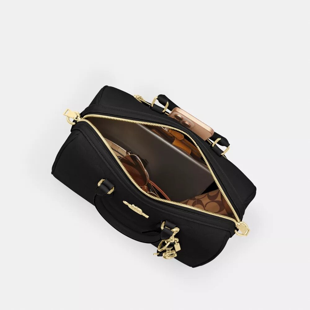 Duża torba typu satchel Rowan z charakterystycznej skóry