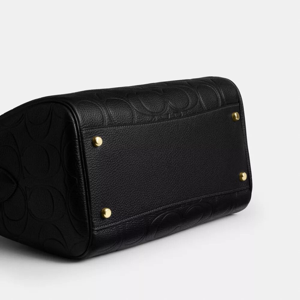 Duża torba typu satchel Rowan z charakterystycznej skóry