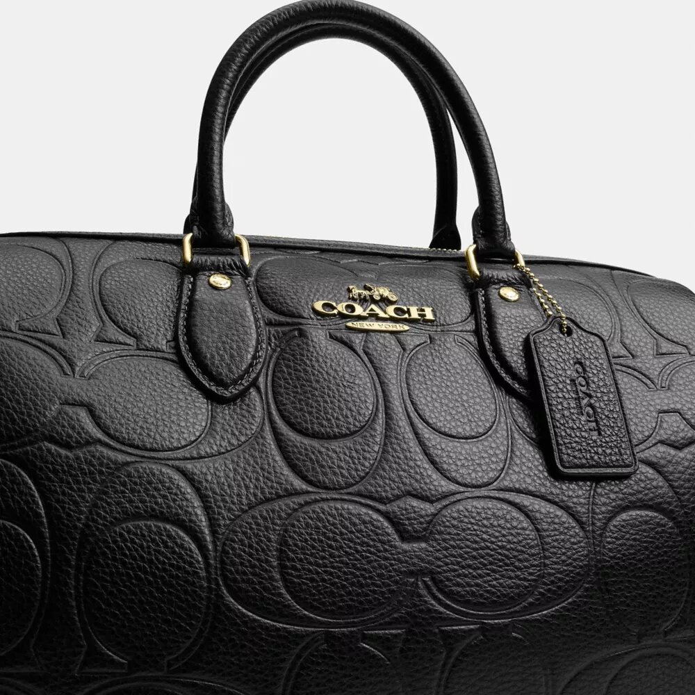 Duża torba typu satchel Rowan z charakterystycznej skóry