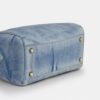 Duża torba typu satchel Rowan z dżinsu w stylu „Loved” z zawieszkami