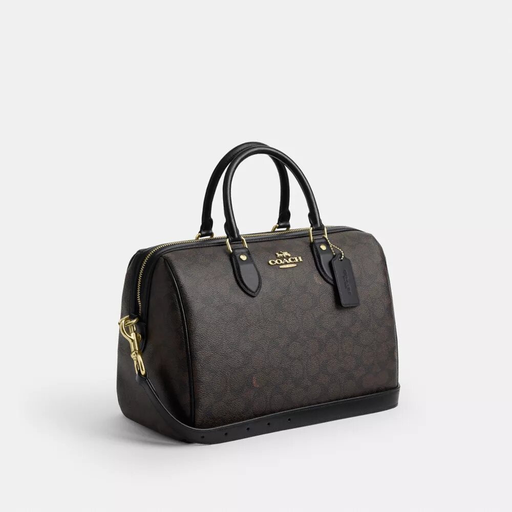 Duża torba typu satchel Rowan z Signature Canvas