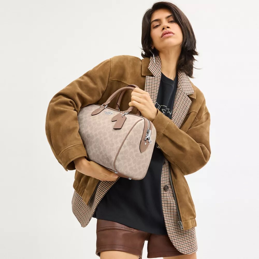 Duża torba typu satchel Rowan z Signature Canvas