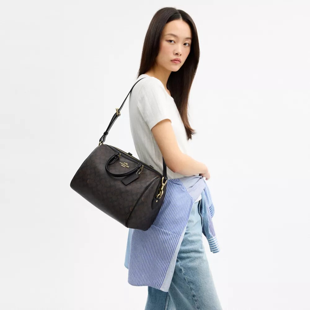 Duża torba typu satchel Rowan z Signature Canvas