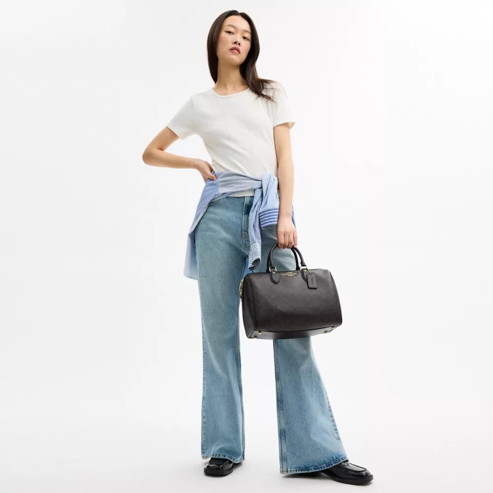 Duża torba typu satchel Rowan z Signature Canvas