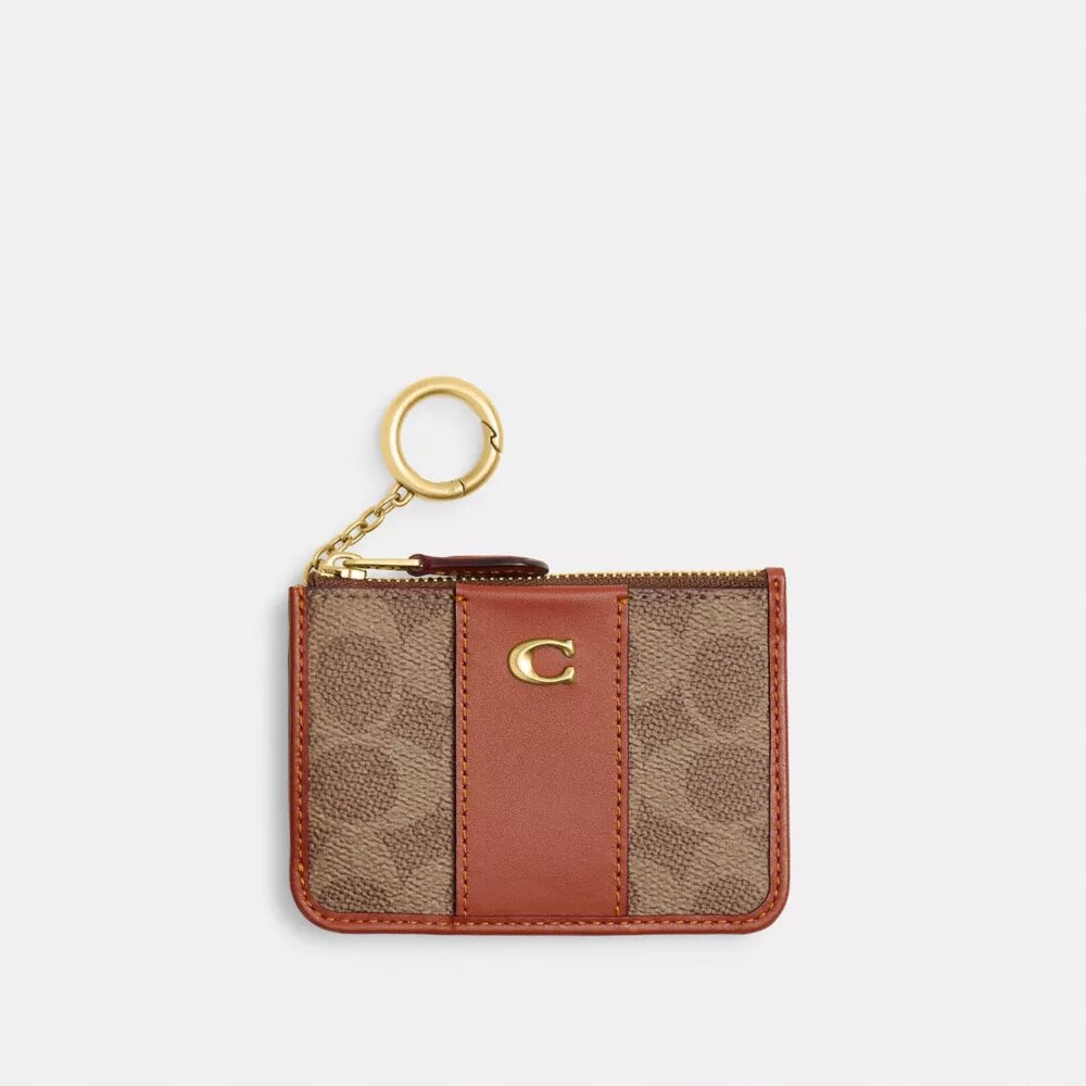 Etui na dowód osobisty Essential Mini z Signature Canvas