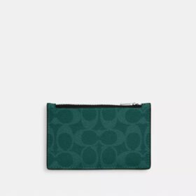 Etui na karty z zamkiem błyskawicznym z Signature Canvas