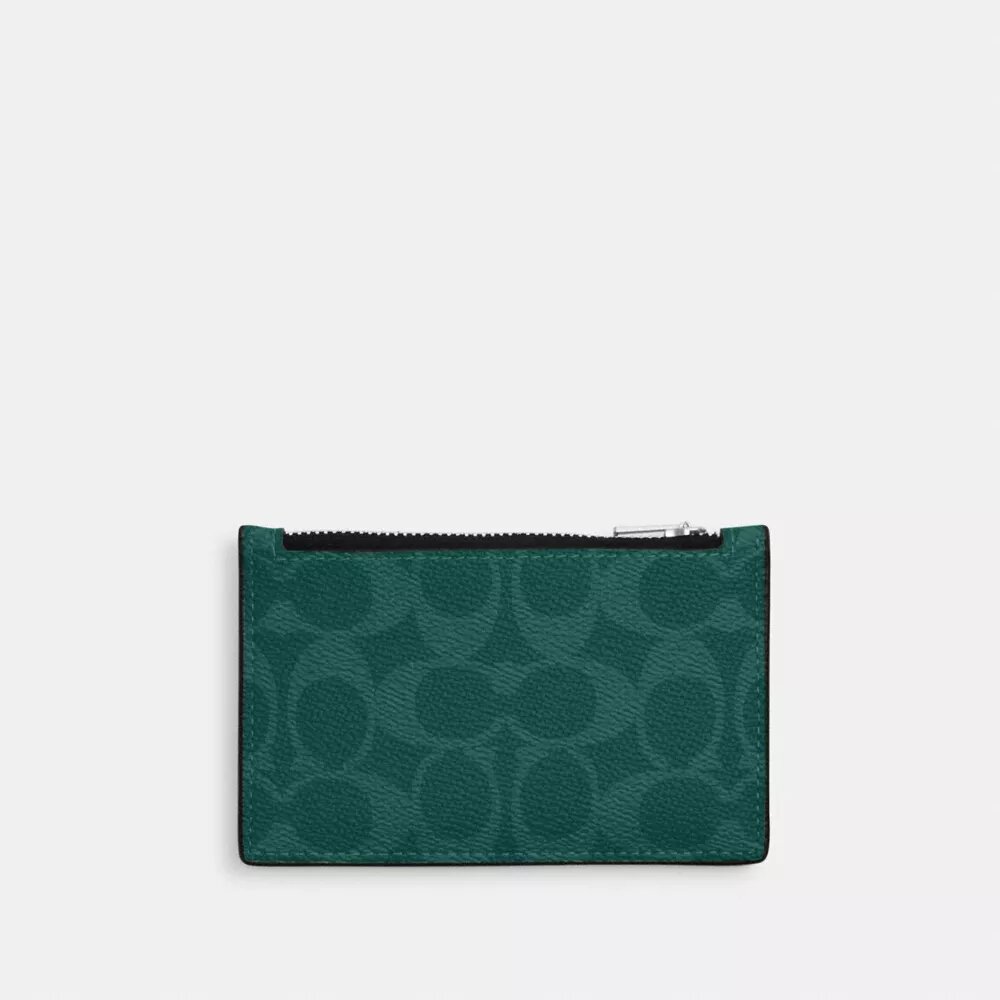 Etui na karty z zamkiem błyskawicznym z Signature Canvas