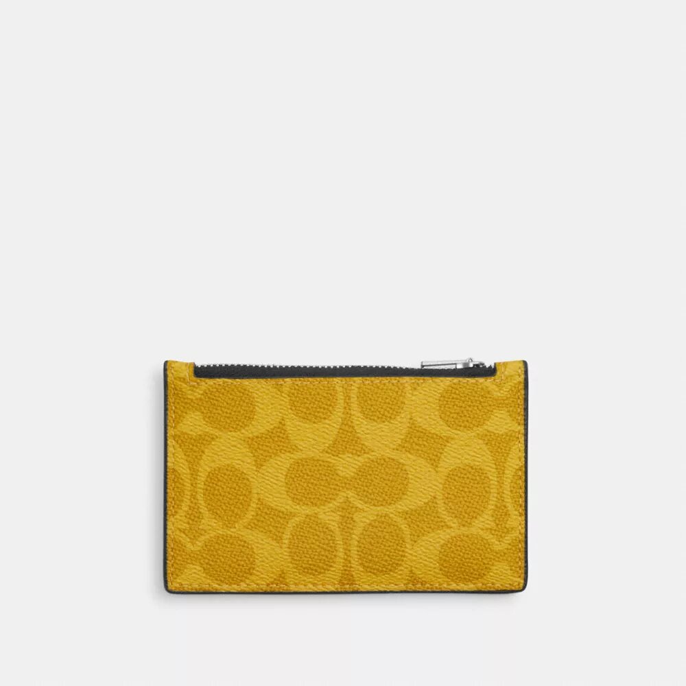Etui na karty z zamkiem błyskawicznym z Signature Canvas