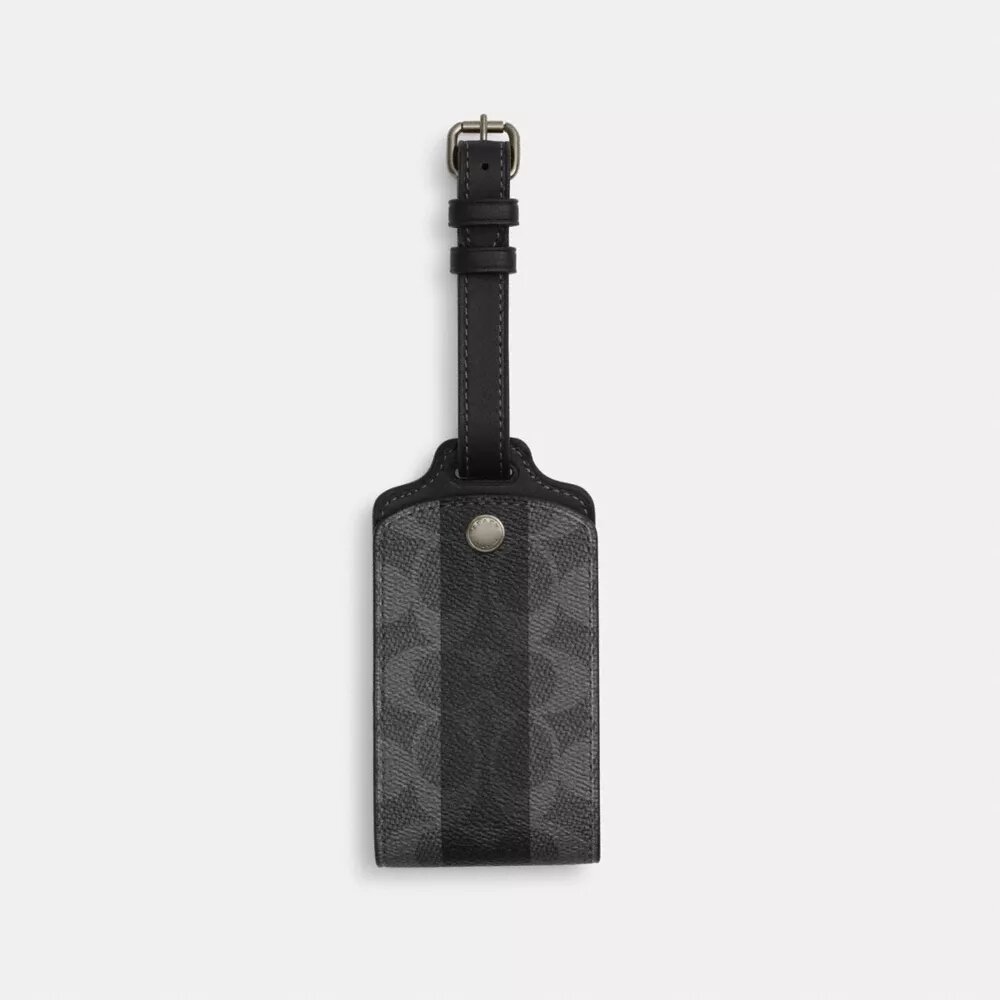 Etykieta bagażowa z Signature Canvas w paski