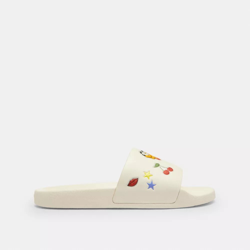 Klapki sportowe Disney X Coach „Udele” z nadrukiem naklejek