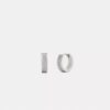 Kolczyki typu huggie z kryształkami Pava C