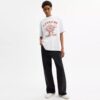 Luźny T-shirt z motywem precla z bawełny organicznej
