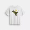 Luźny T-shirt z okazji 10. urodzin Rexy'ego, wykonany z bawełny organicznej