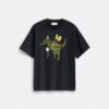 Luźny T-shirt z okazji 10. urodzin Rexy'ego, wykonany z bawełny organicznej