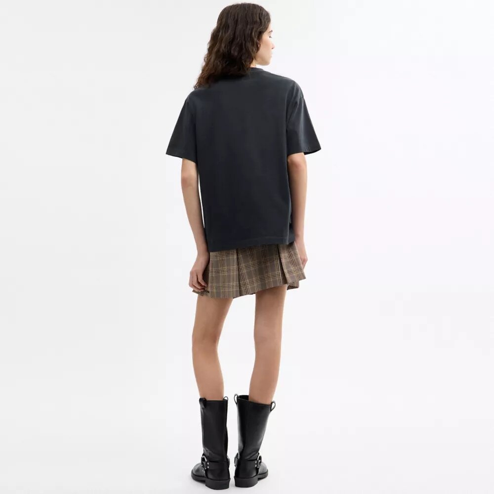 Luźny T-shirt z okazji 10. urodzin Rexy'ego, wykonany z bawełny organicznej