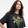 Luźny T-shirt z okazji 10. urodzin Rexy'ego, wykonany z bawełny organicznej