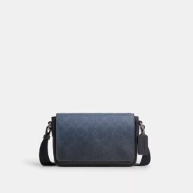 Mała listonoszka Jack z klapką z Signature Canvas w stylu ombre