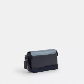 Mała listonoszka Jack z klapką z Signature Canvas w stylu ombre