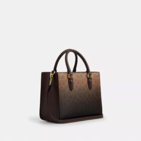 Mała torba Shopper „Maggie” z płótna „Ombre Signature Canvas”