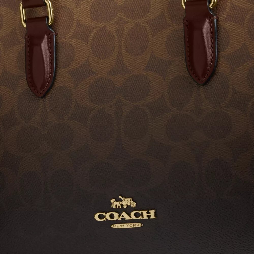 Mała torba Shopper „Maggie” z płótna „Ombre Signature Canvas”