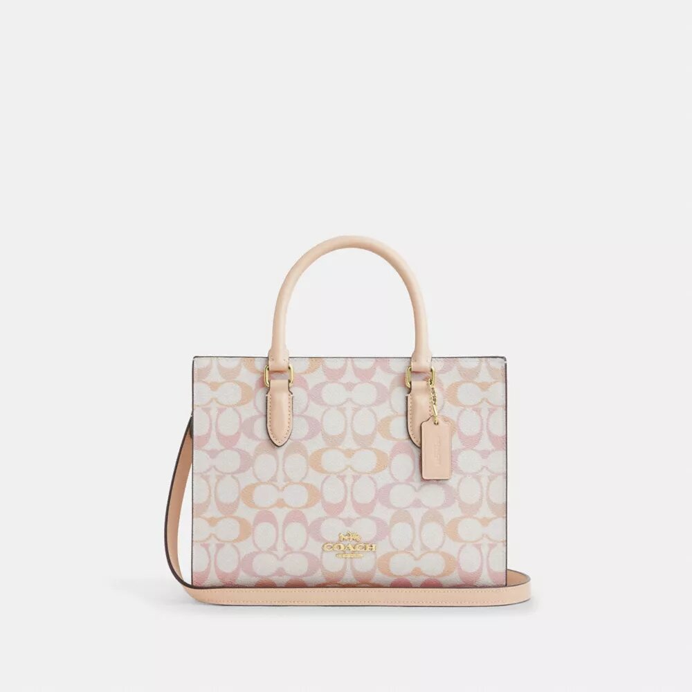 Mała torba Shopper „Maggie” z Signature Canvas