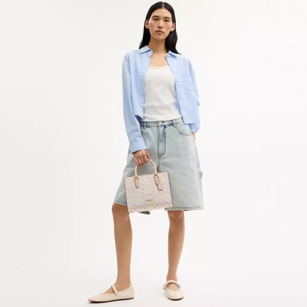 Mała torba Shopper „Maggie” z Signature Canvas