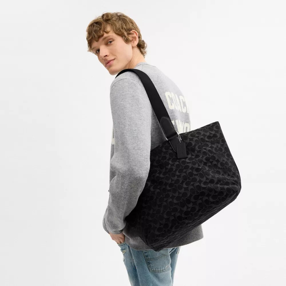 Mała torba Shopper z charakterystycznego dżinsu