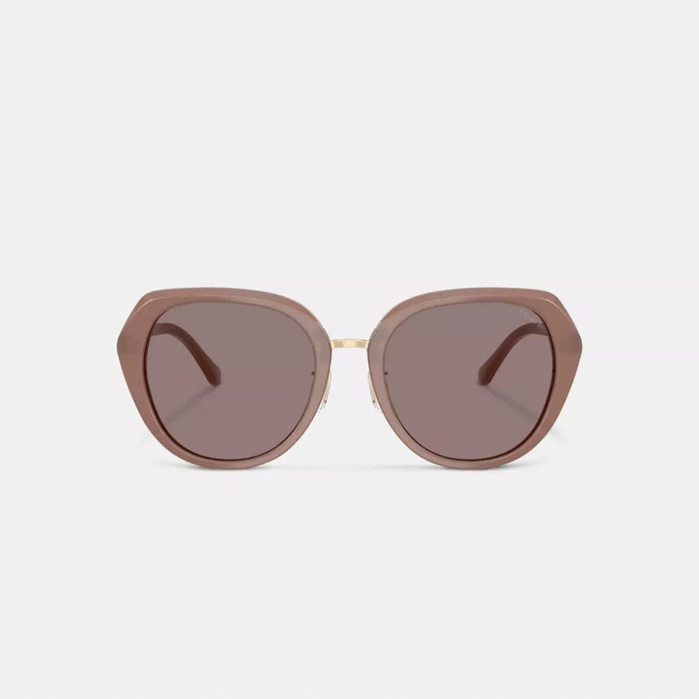 Maxi Sculpted C – oversize’owe okrągłe okulary przeciwsłoneczne