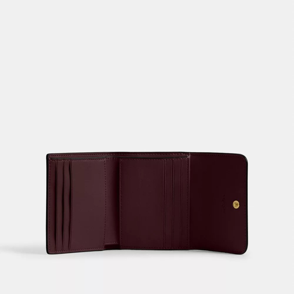 Mały portfel Mila z klapką w stylu colorblock