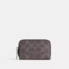 Mały portfel na karty z zamkiem błyskawicznym z Signature Canvas