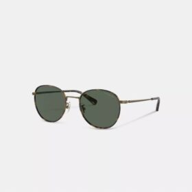 Metalowe okrągłe okulary przeciwsłoneczne Windsor