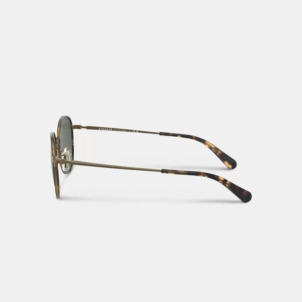 Metalowe okrągłe okulary przeciwsłoneczne Windsor