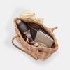 Miejska torba typu Shopper z nadrukiem w kratkę
