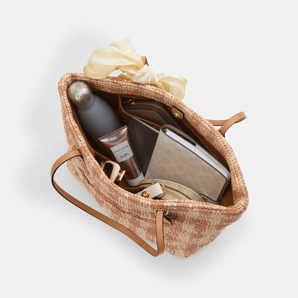 Miejska torba typu Shopper z nadrukiem w kratkę