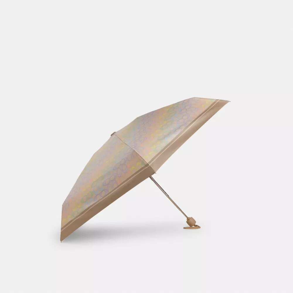 Mini parasolka z ochroną przed promieniowaniem UV w charakterystycznym wzorze Rainbow