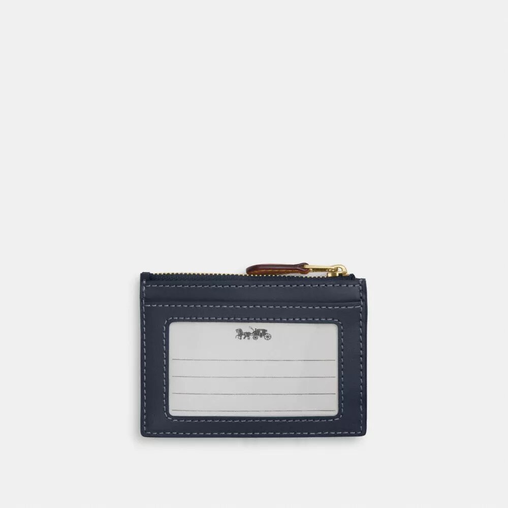 Mini portfel na dowód osobisty w stylu Signature Denim