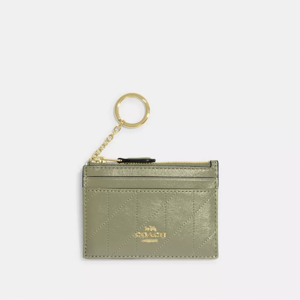 Mini Skinny Id Case z pikowaniem