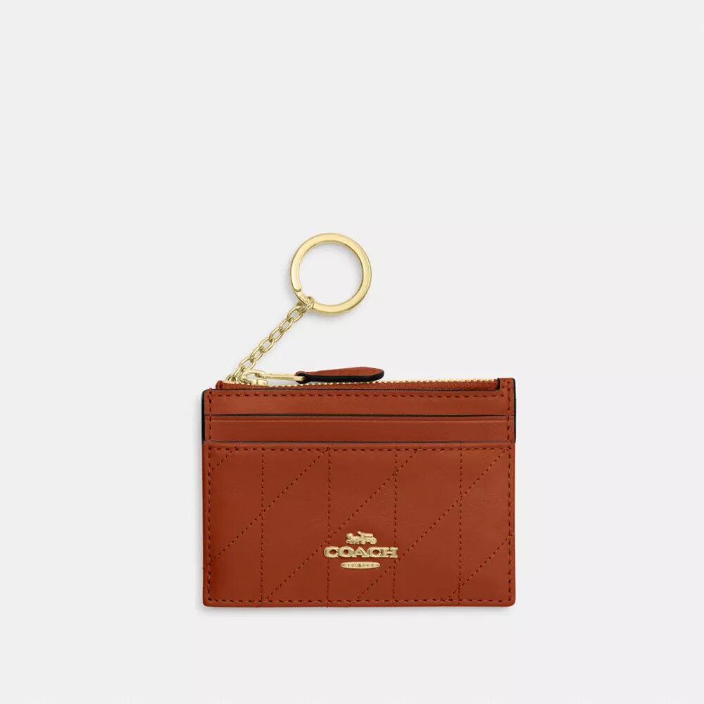 Mini Skinny Id Case z pikowaniem